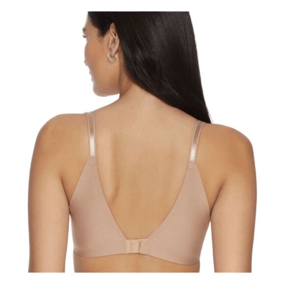 Olga by Warner's T-Shirt Bra Toasted Almond No Side Effects Back Smoothing 40D - Picture 2 of 8